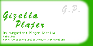 gizella plajer business card